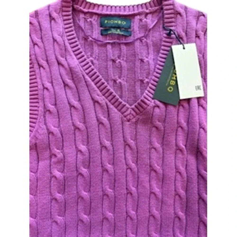 Piombo Cotton Sweater Vest Size XL
